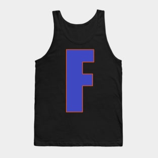 Brave in Blue: F's Defining edge Tank Top